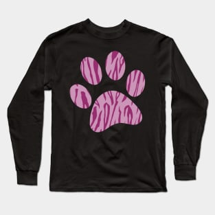 Pink Tiger Print Long Sleeve T-Shirt